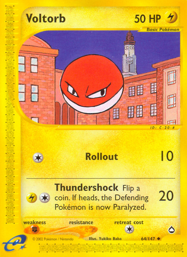 Voltorb (64/147) [Aquapolis] | Exor Games New Glasgow