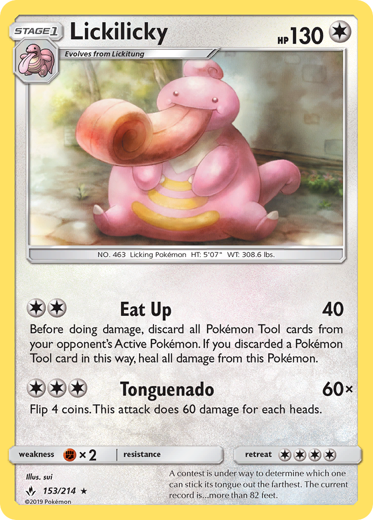 Lickilicky (153/214) [Sun & Moon: Unbroken Bonds] | Exor Games New Glasgow