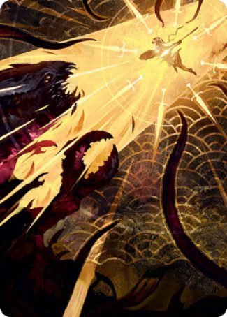 Defiant Strike Art Card [Strixhaven: School of Mages Art Series] | Exor Games New Glasgow