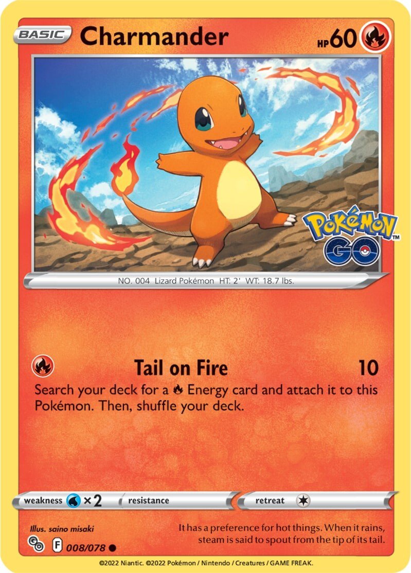 Charmander (008/078) [Pokémon GO] | Exor Games New Glasgow