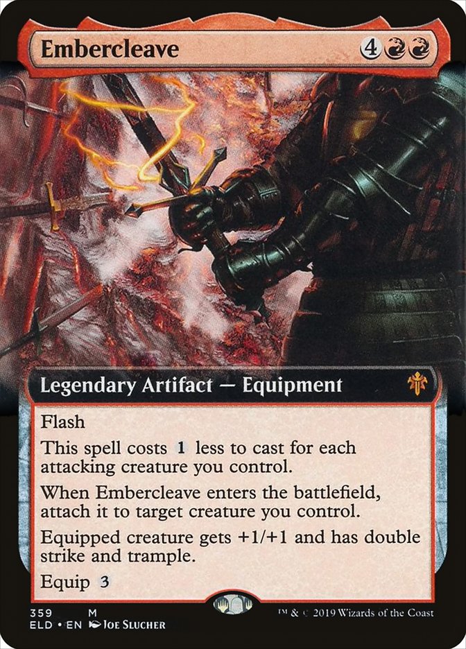 Embercleave (Extended Art) [Throne of Eldraine] | Exor Games New Glasgow