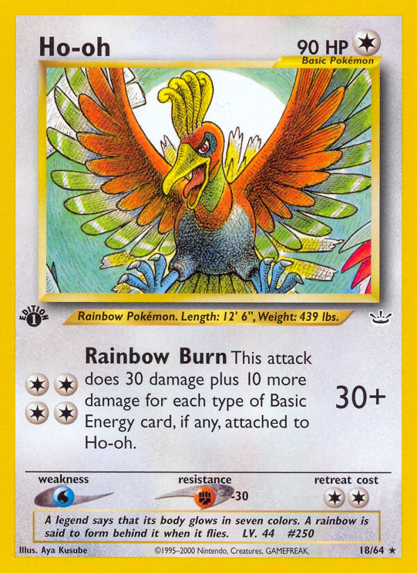 Ho-oh (18/64) [Neo Revelation 1st Edition] | Exor Games New Glasgow