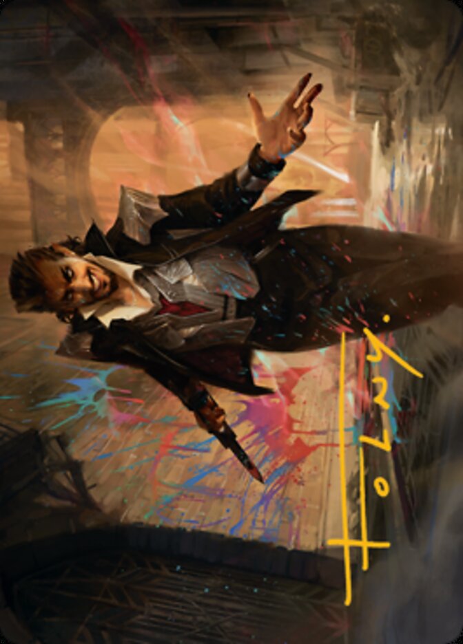 Anhelo, the Painter Art Card (Gold-Stamped Signature) [Streets of New Capenna Art Series] | Exor Games New Glasgow