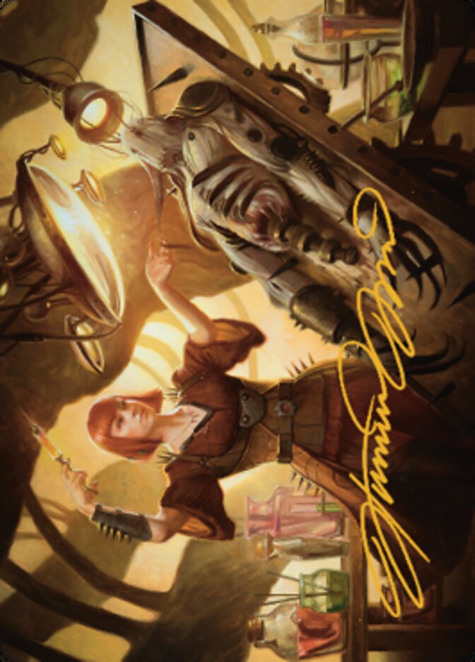 Ashnod, Flesh Mechanist Art Card (Gold-Stamped Signature) [The Brothers' War Art Series] | Exor Games New Glasgow