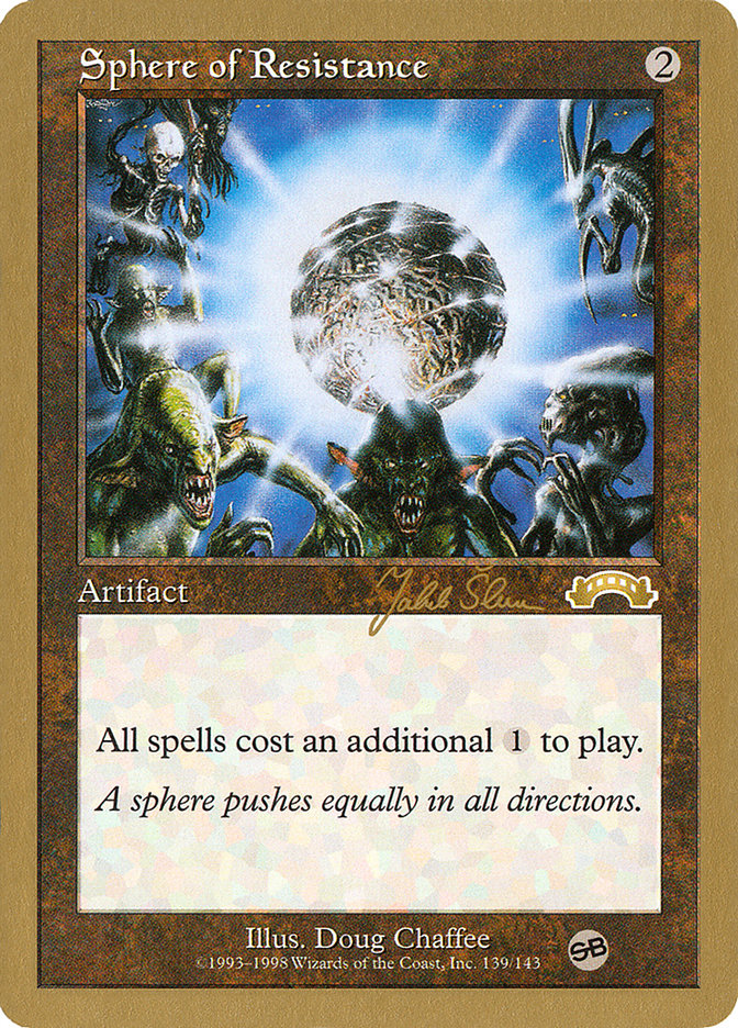 Sphere of Resistance (Jakub Slemr) (SB) [World Championship Decks 1999] | Exor Games New Glasgow