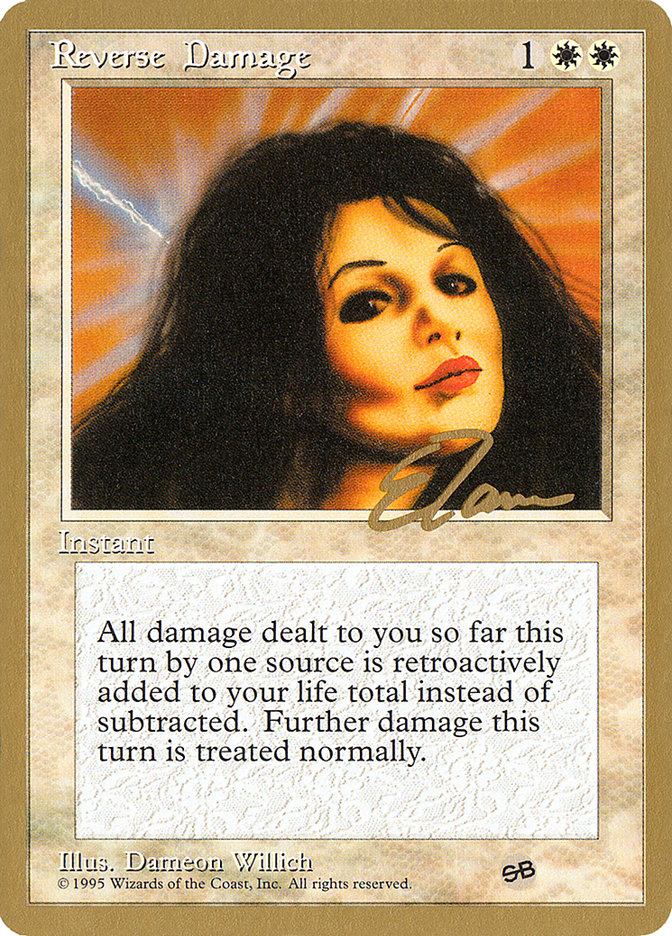 Reverse Damage (Eric Tam) (SB) [Pro Tour Collector Set] | Exor Games New Glasgow