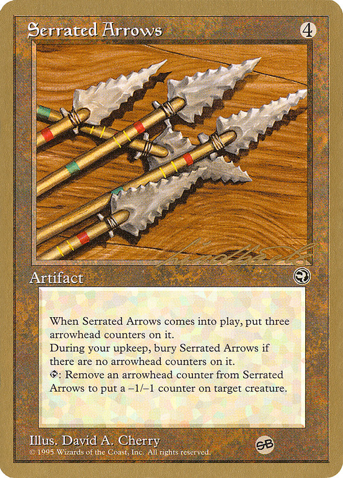 Serrated Arrows (Leon Lindback) (SB) [Pro Tour Collector Set] | Exor Games New Glasgow