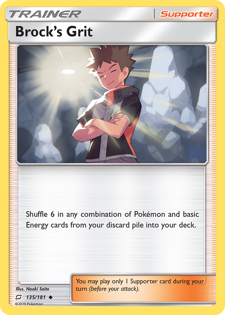 Brock's Grit (135/181) [Sun & Moon: Team Up] | Exor Games New Glasgow