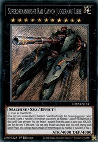 Superdreadnought Rail Cannon Juggernaut Liebe [LDS2-EN124] Secret Rare | Exor Games New Glasgow