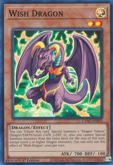 Wish Dragon [CYAC-EN093] Super Rare | Exor Games New Glasgow