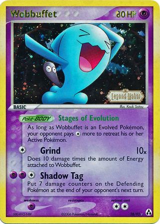 Wobbuffet (28/92) (Stamped) [EX: Legend Maker] | Exor Games New Glasgow