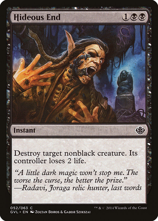 Hideous End (Garruk vs. Liliana) [Duel Decks Anthology] | Exor Games New Glasgow