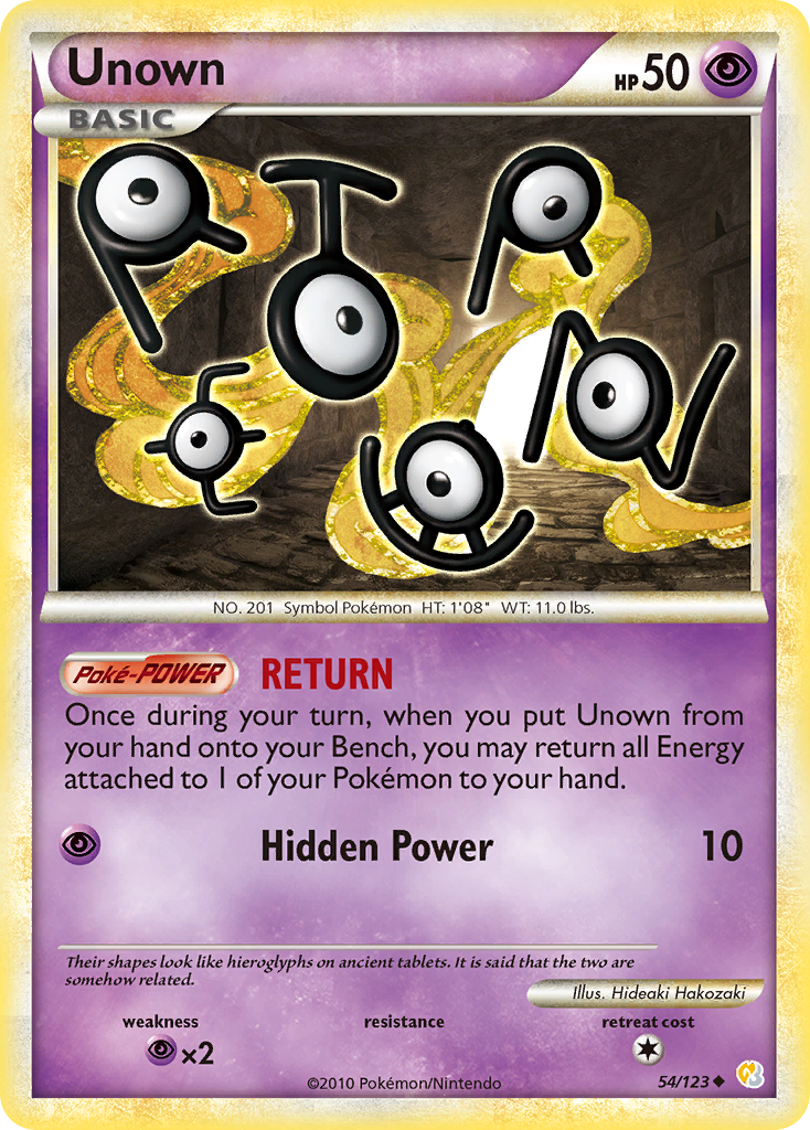 Unown (54/123) [HeartGold & SoulSilver: Base Set] | Exor Games New Glasgow