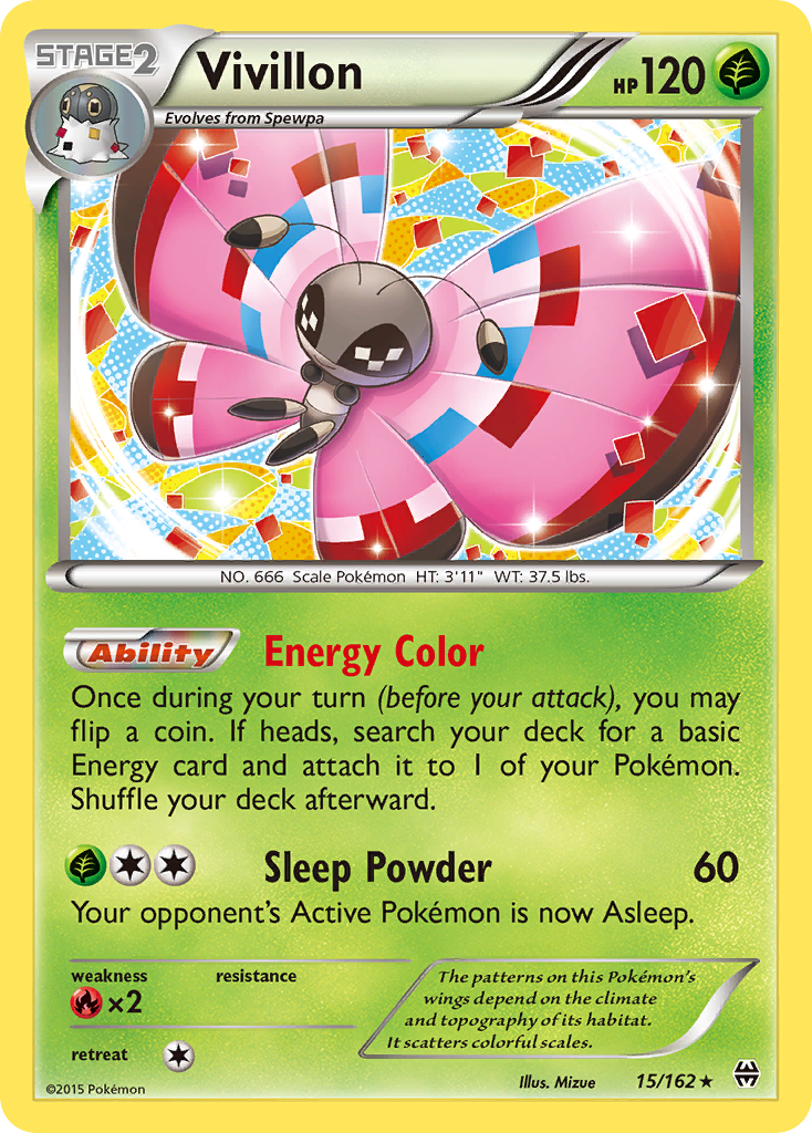 Vivillon (15/162) [XY: BREAKthrough] | Exor Games New Glasgow