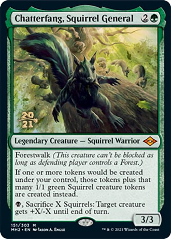 Chatterfang, Squirrel General [Modern Horizons 2 Prerelease Promos] | Exor Games New Glasgow