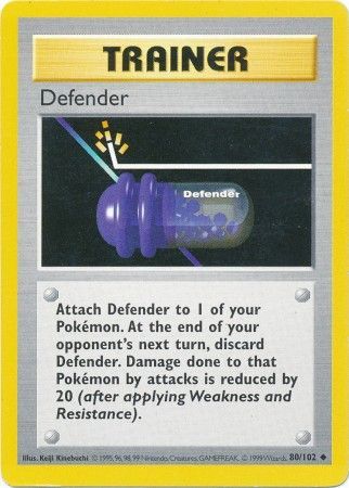 Defender (80/102) [Base Set Shadowless Unlimited] | Exor Games New Glasgow