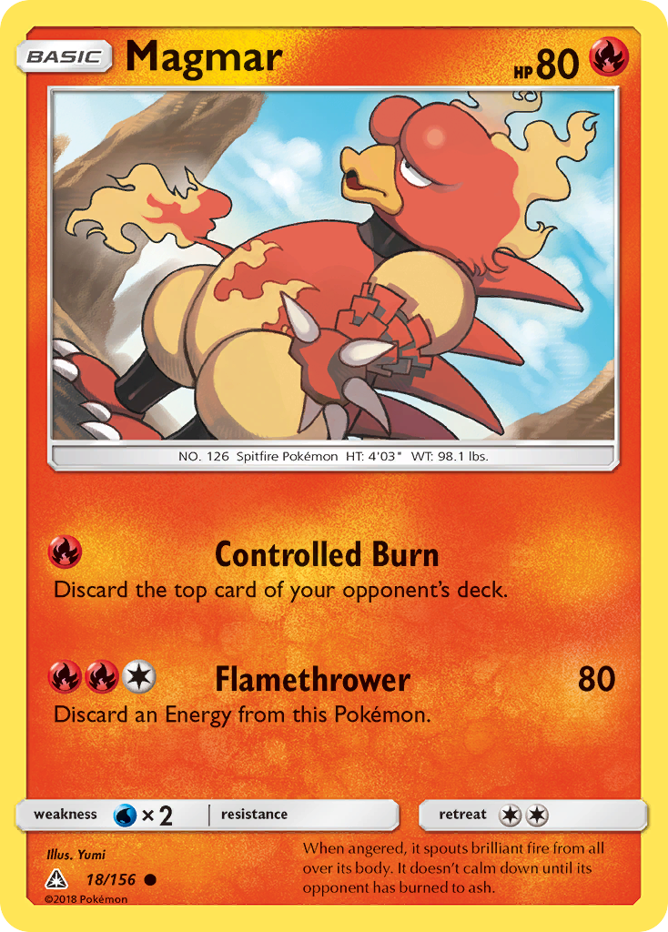 Magmar (18/156) [Sun & Moon: Ultra Prism] | Exor Games New Glasgow