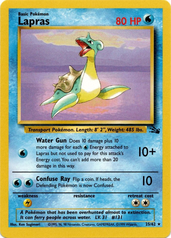 Lapras (25/62) [Fossil Unlimited] | Exor Games New Glasgow