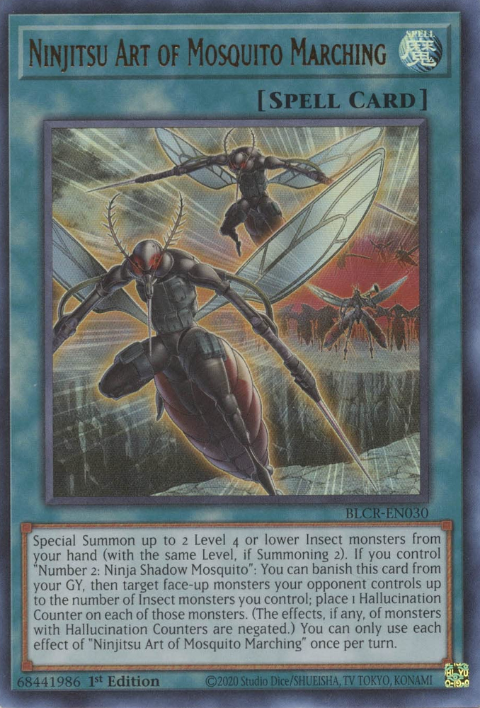 Ninjitsu Art of Mosquito Marching [BLCR-EN030] Ultra Rare | Exor Games New Glasgow