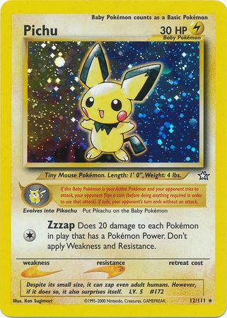 Pichu (12/111) [Neo Genesis Unlimited] | Exor Games New Glasgow