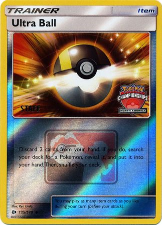 Ultra Ball (135/149) (NA Championship Promo Staff) [Sun & Moon: Base Set] | Exor Games New Glasgow