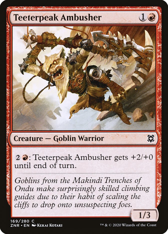 Teeterpeak Ambusher [Zendikar Rising] | Exor Games New Glasgow