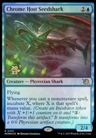 Chrome Host Seedshark [March of the Machine Prerelease Promos] | Exor Games New Glasgow