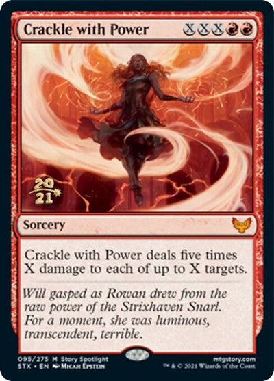 Crackle with Power [Strixhaven: School of Mages Prerelease Promos] | Exor Games New Glasgow