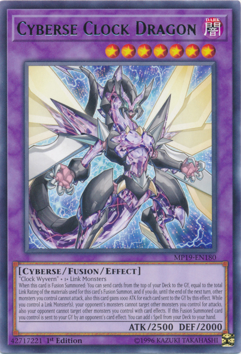 Cyberse Clock Dragon [MP19-EN180] Rare | Exor Games New Glasgow