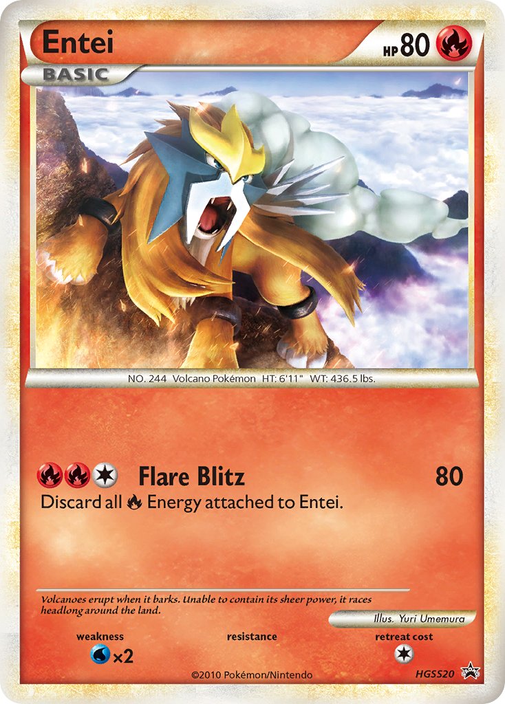 Entei (HGSS20) [HeartGold & SoulSilver: Black Star Promos] | Exor Games New Glasgow