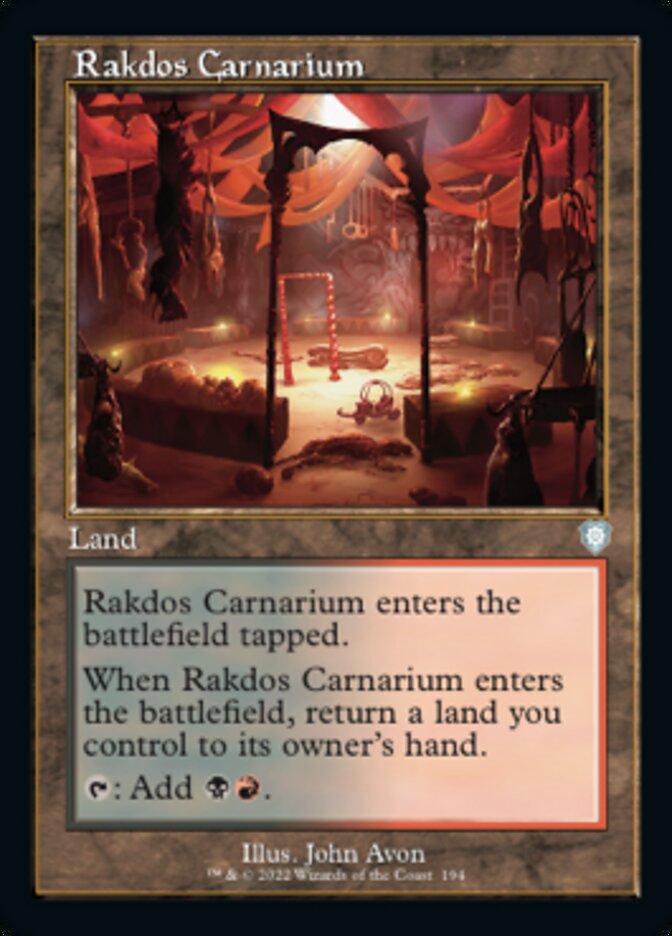 Rakdos Carnarium (Retro) [The Brothers' War Commander] | Exor Games New Glasgow