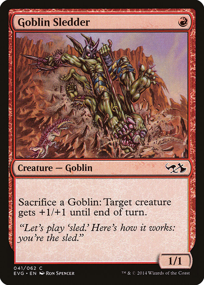 Goblin Sledder (Elves vs. Goblins) [Duel Decks Anthology] | Exor Games New Glasgow