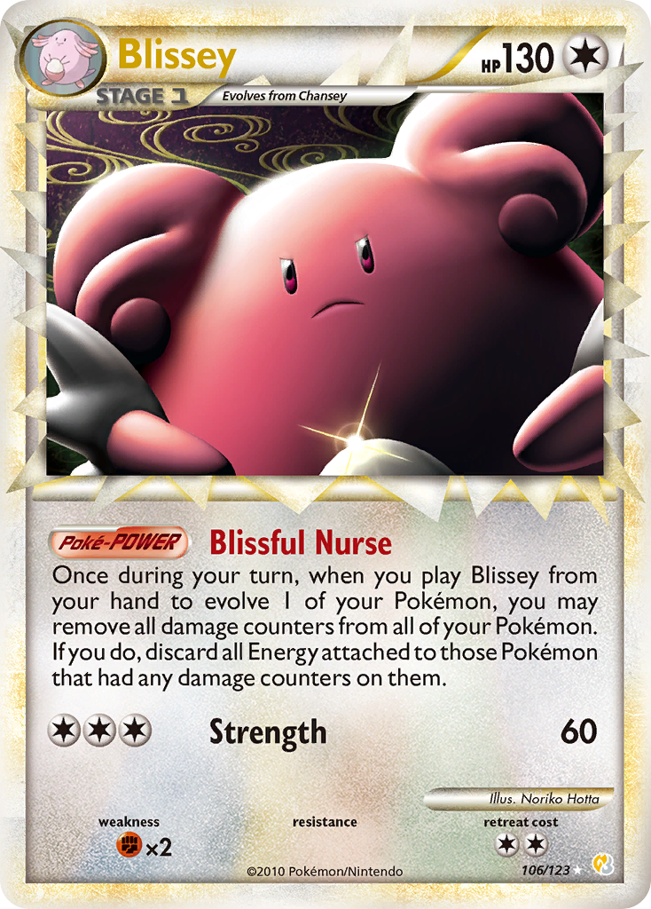 Blissey (106/123) [HeartGold & SoulSilver: Base Set] | Exor Games New Glasgow