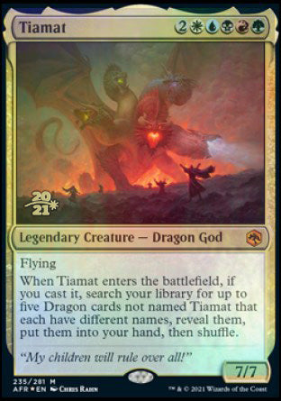 Tiamat [Dungeons & Dragons: Adventures in the Forgotten Realms Prerelease Promos] | Exor Games New Glasgow