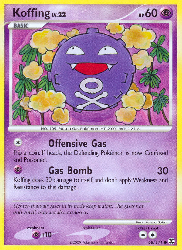 Koffing (68/111) [Platinum: Rising Rivals] | Exor Games New Glasgow