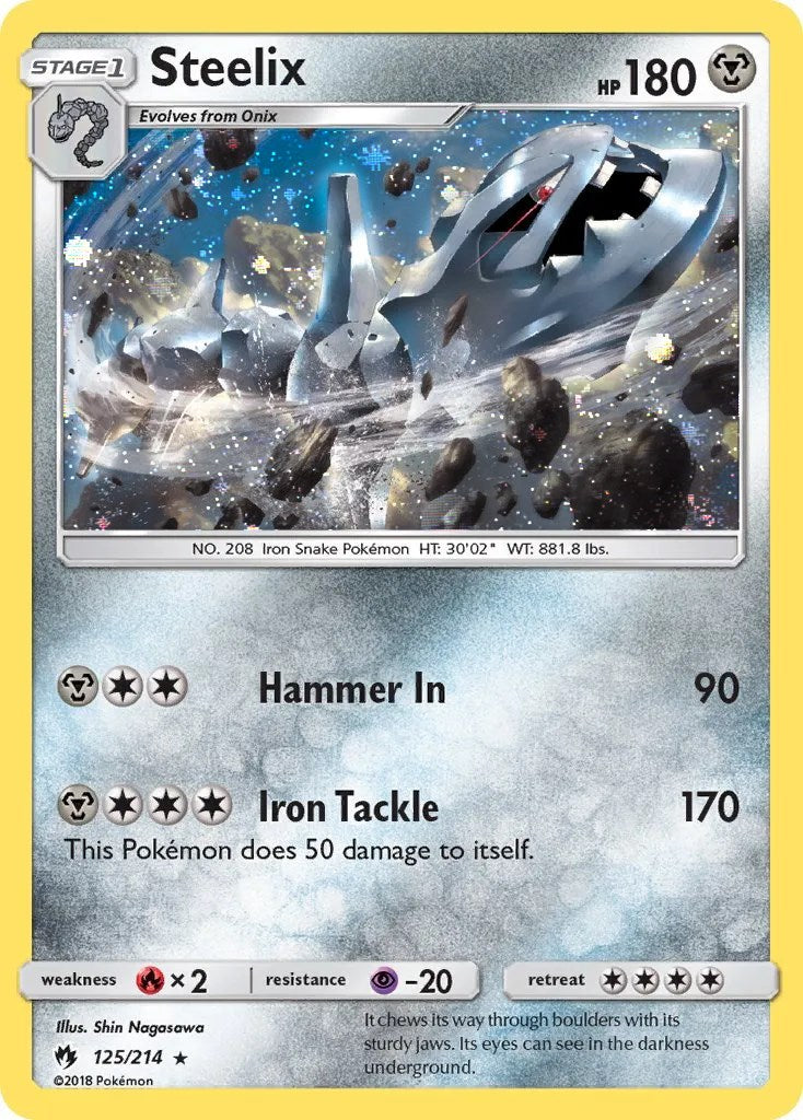 Steelix (125/214) (Cosmos Holo) [Sun & Moon: Lost Thunder] | Exor Games New Glasgow