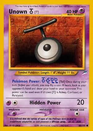 Unown [T] (88/105) [Neo Destiny Unlimited] | Exor Games New Glasgow