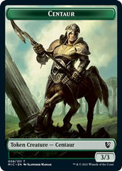 Centaur // Wolf Double-sided Token [Innistrad: Midnight Hunt Commander] | Exor Games New Glasgow