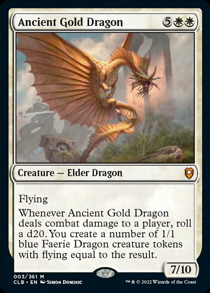 Ancient Gold Dragon [Commander Legends: Battle for Baldur's Gate] | Exor Games New Glasgow