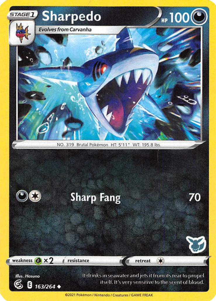 Sharpedo (163/264) (Eevee Deck) [Battle Academy 2022] | Exor Games New Glasgow