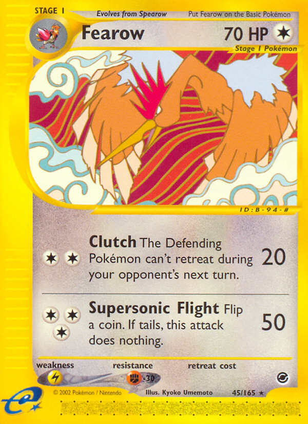 Fearow (45/165) [Expedition: Base Set] | Exor Games New Glasgow