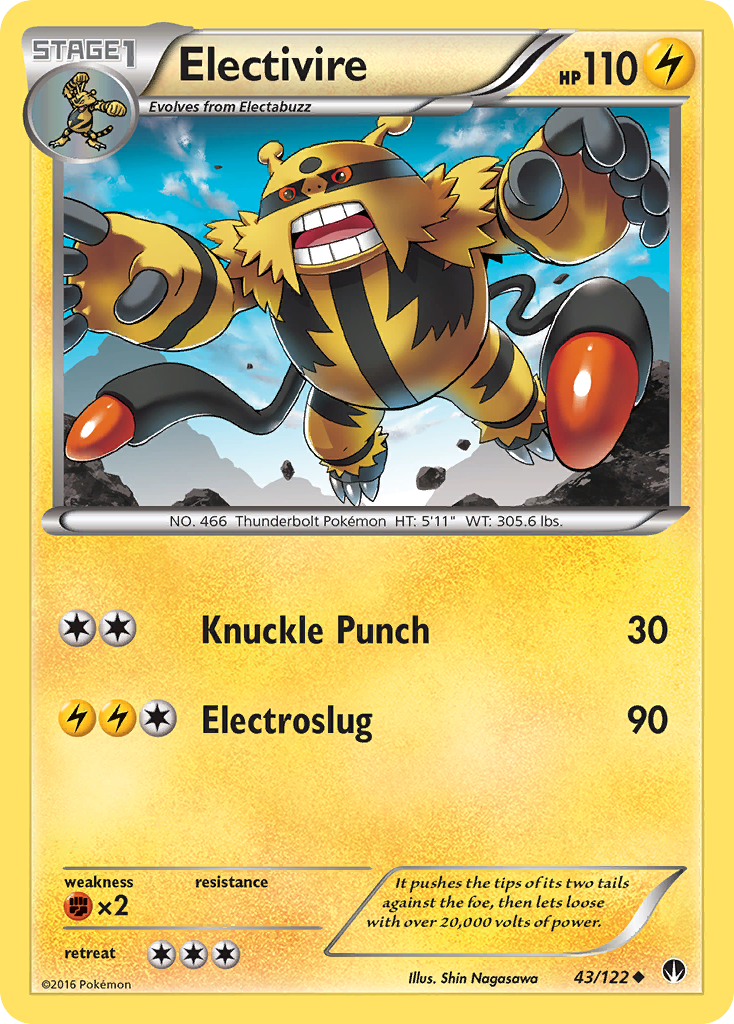 Electivire (43/122) [XY: BREAKpoint] | Exor Games New Glasgow