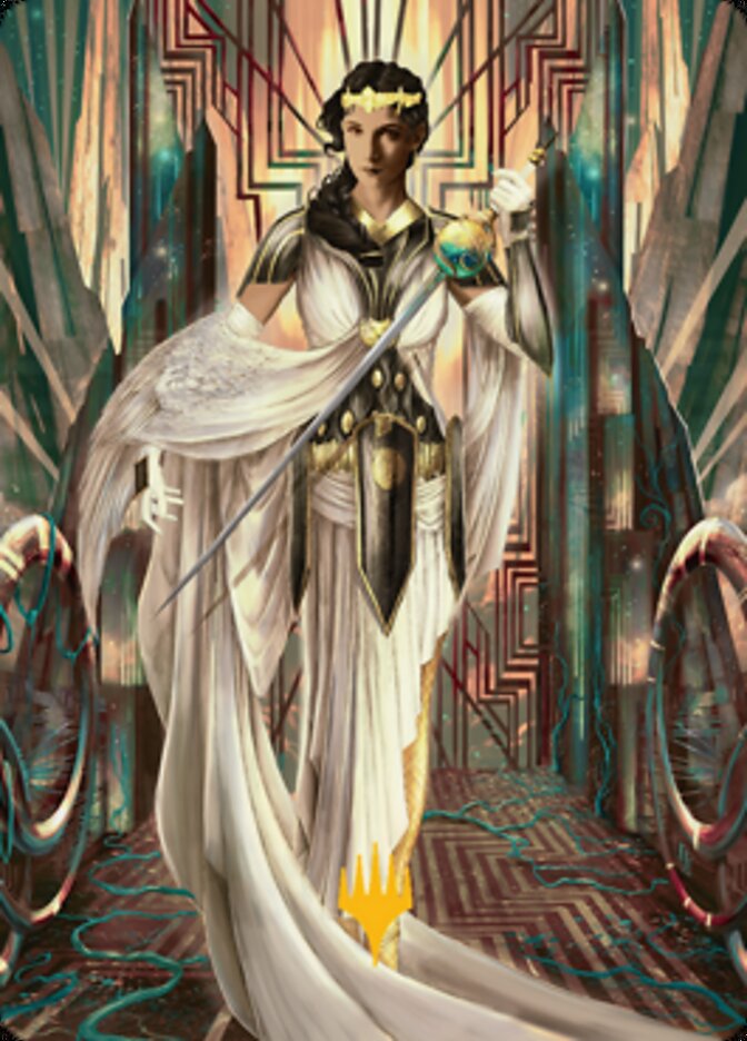 Elspeth Resplendent 2 Art Card (Gold-Stamped Signature) [Streets of New Capenna Art Series] | Exor Games New Glasgow