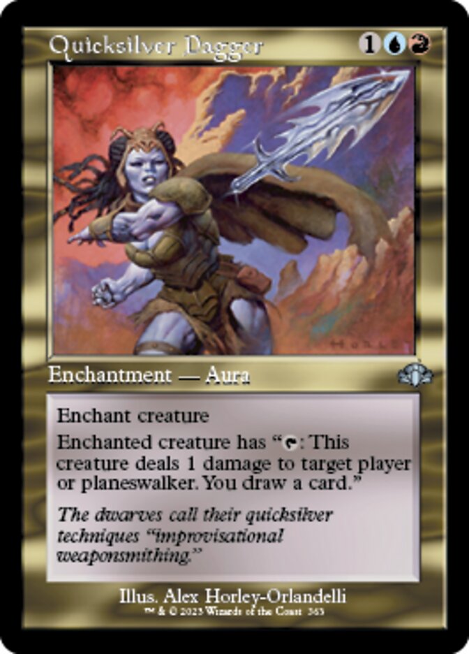 Quicksilver Dagger (Retro) [Dominaria Remastered] | Exor Games New Glasgow