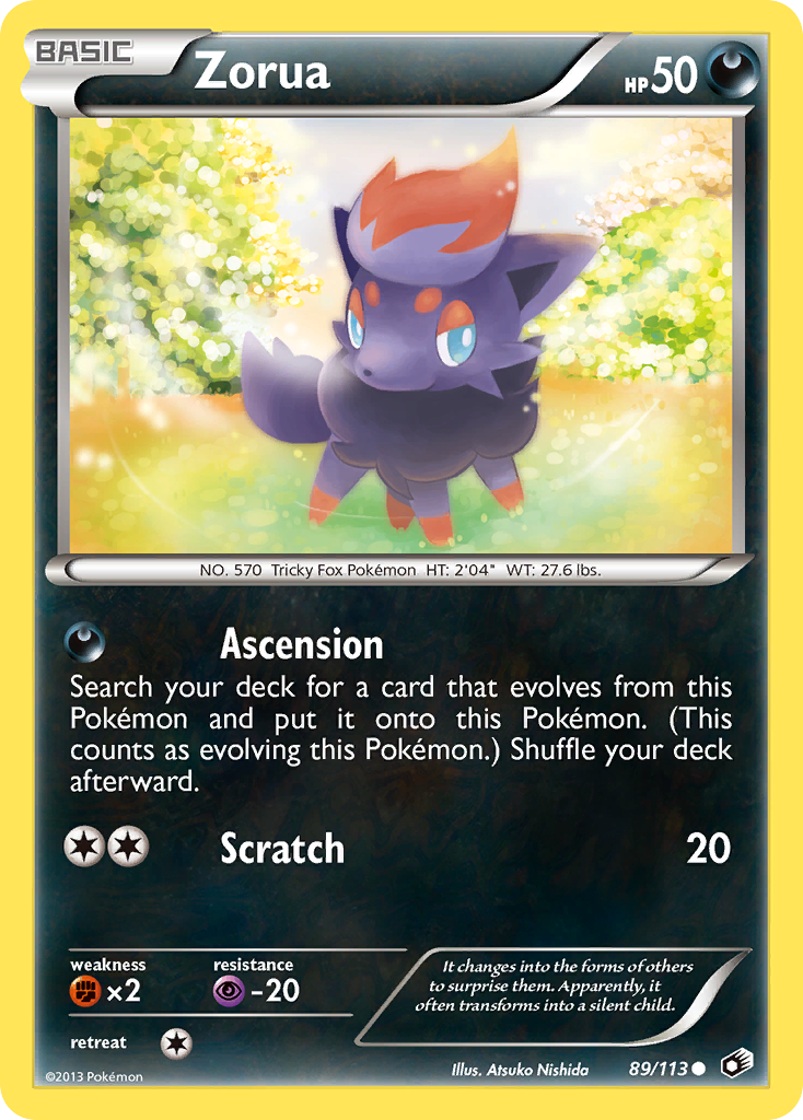 Zorua (89/113) [Black & White: Legendary Treasures] | Exor Games New Glasgow