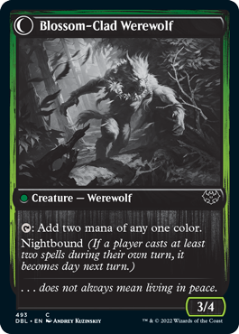 Weaver of Blossoms // Blossom-Clad Werewolf [Innistrad: Double Feature] | Exor Games New Glasgow