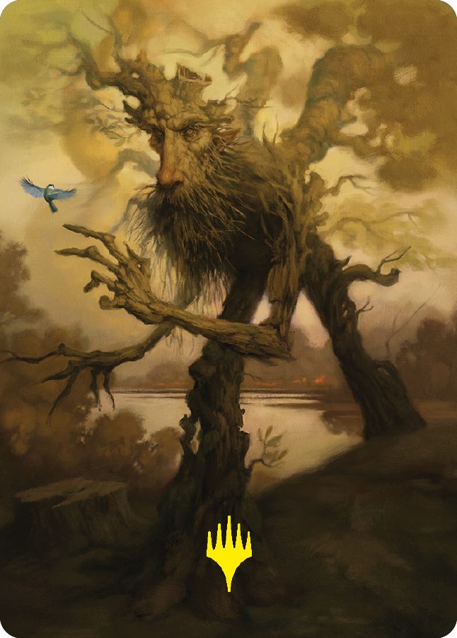 Treefolk Token Art Card (Gold-Stamped Signature) [The Lord of the Rings: Tales of Middle-earth Art Series] | Exor Games New Glasgow