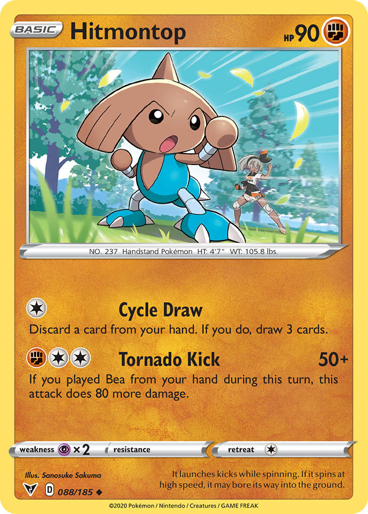 Hitmontop (088/185) [Sword & Shield: Vivid Voltage] | Exor Games New Glasgow