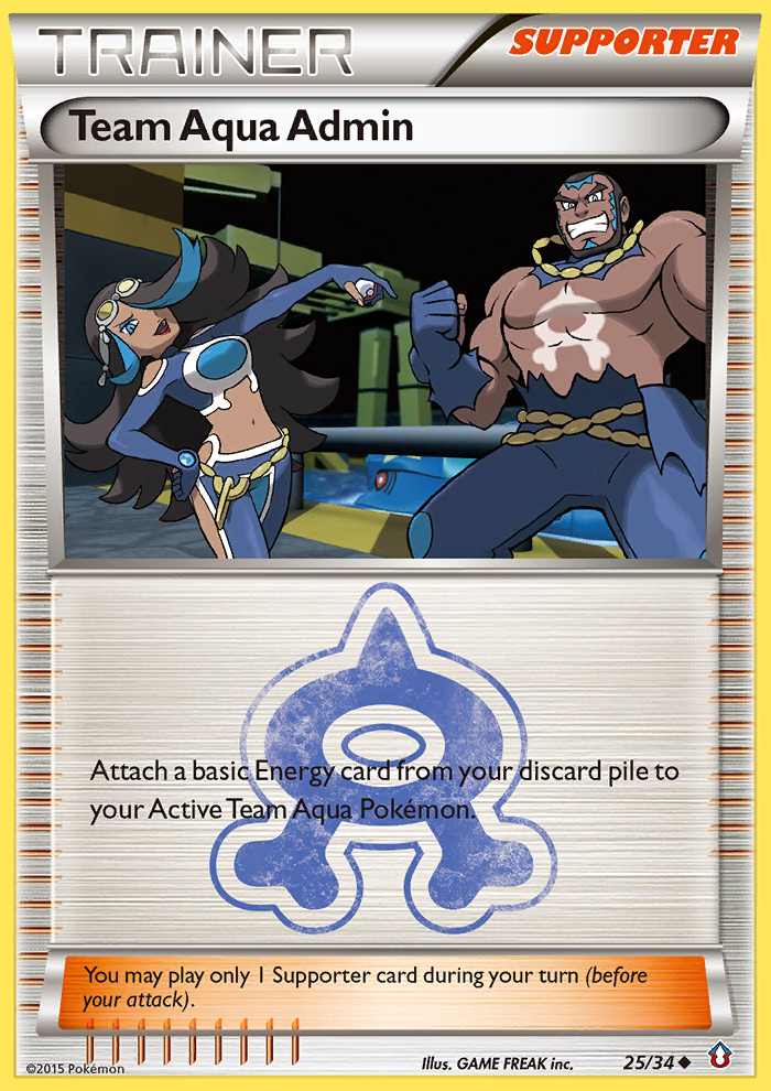 Team Aqua Admin (25/34) [XY: Double Crisis] | Exor Games New Glasgow