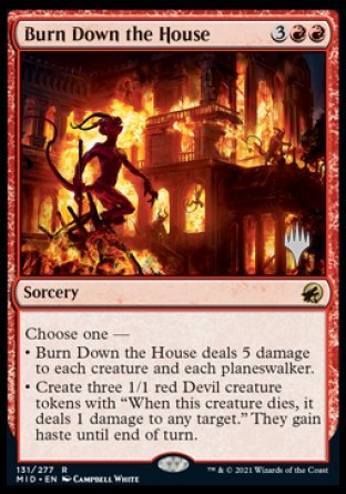 Burn Down the House (Promo Pack) [Innistrad: Midnight Hunt Promos] | Exor Games New Glasgow